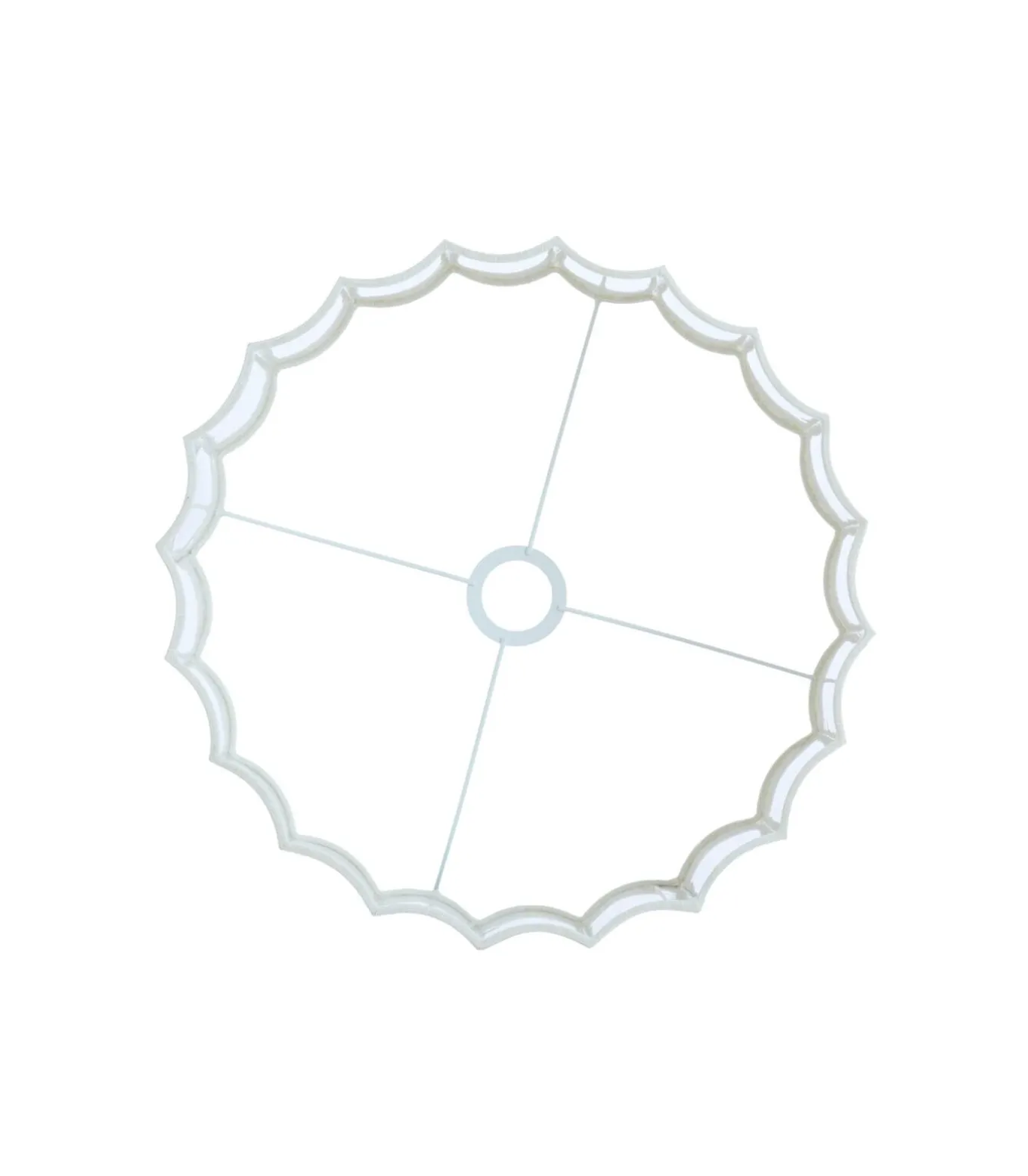 Cilinder lampenkap Disli - Wit - Ø40cm