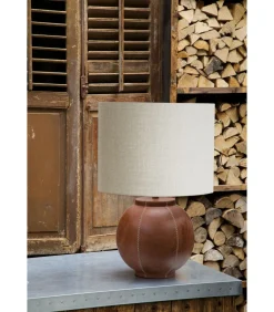 Cilinder Lampenkap Livigno - Eiwit - Ø40x30cm