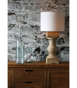 Cilinder Lampenkap Livigno - Eiwit - Ø30x21cm