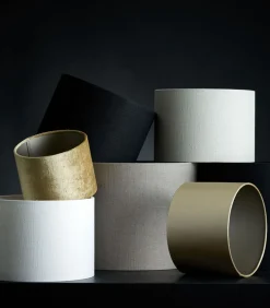 Cilinder Lampenkap Livigno - Eiwit - Ø30x21cm