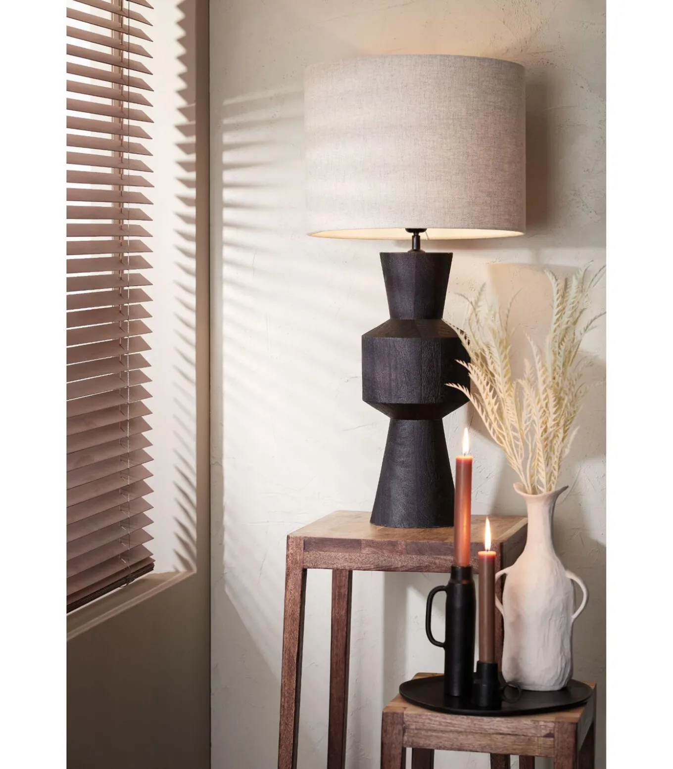 Cilinder Lampenkap Livigno - Naturel - Ø40x30cm