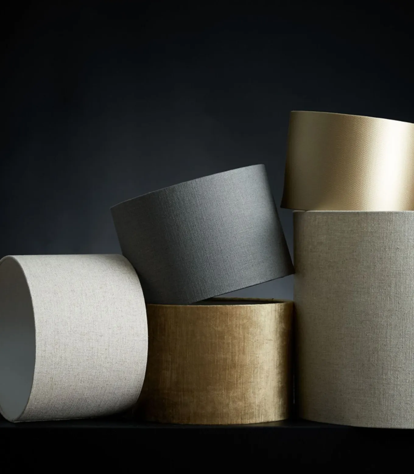 Cilinder lampenkap Livigno - Bruin - Ø50x38cm