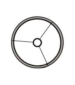 Cilinder Lampenkap Livigno - Zwart - Ø30x21cm