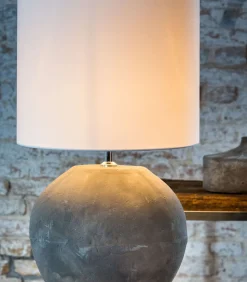 Cilinder lampenkap Polycotton - Wit - Ø50x38cm