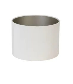 Cilinder Lampenkap Velours - Wit - Ø40x30cm