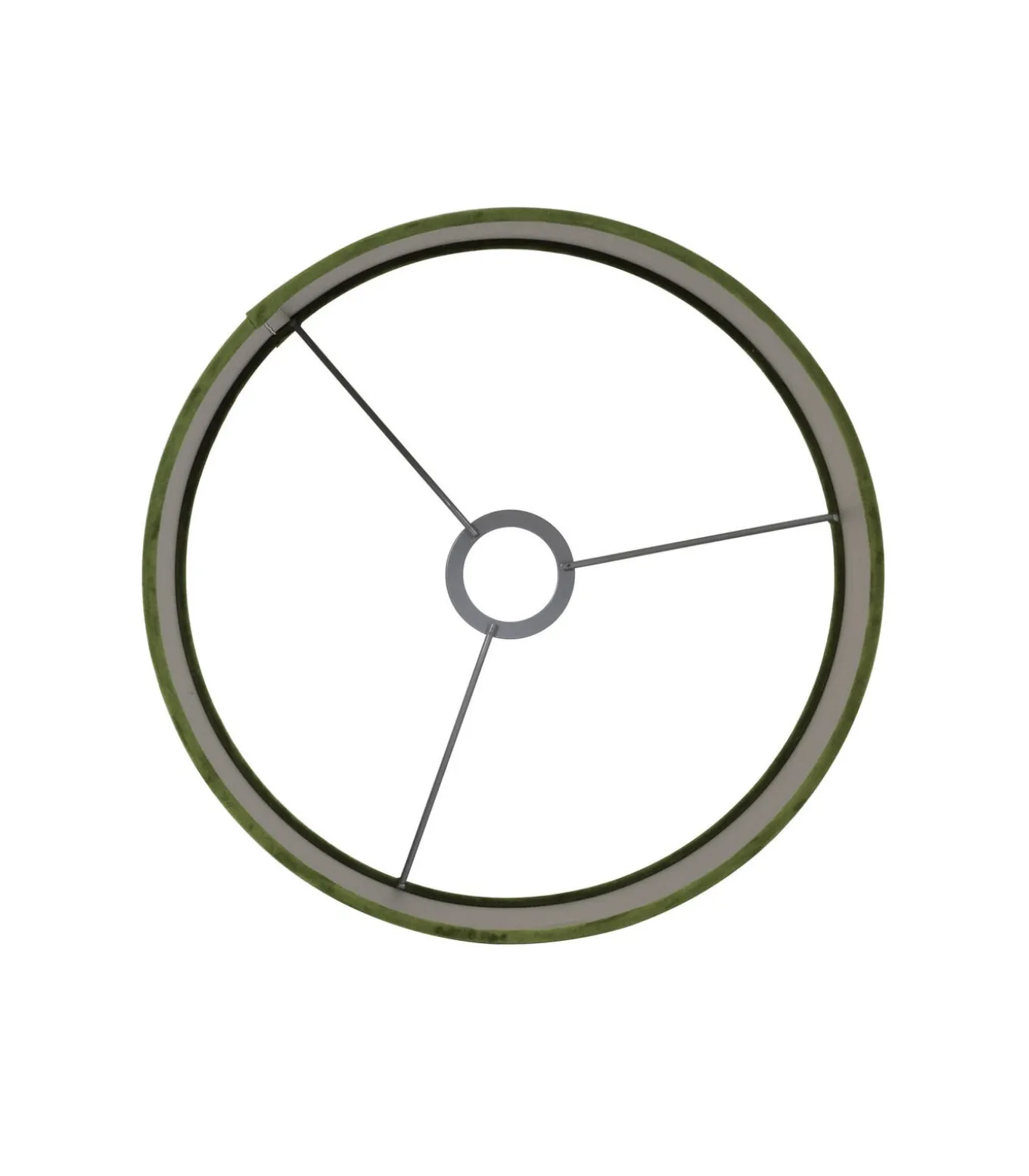 Cilinder Lampenkap Velours - Olive Green - Ø30x21cm