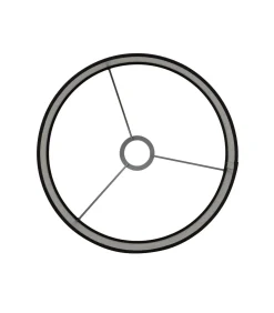 Cilinder Lampenkap Velours - Zwart - Ø30x21cm