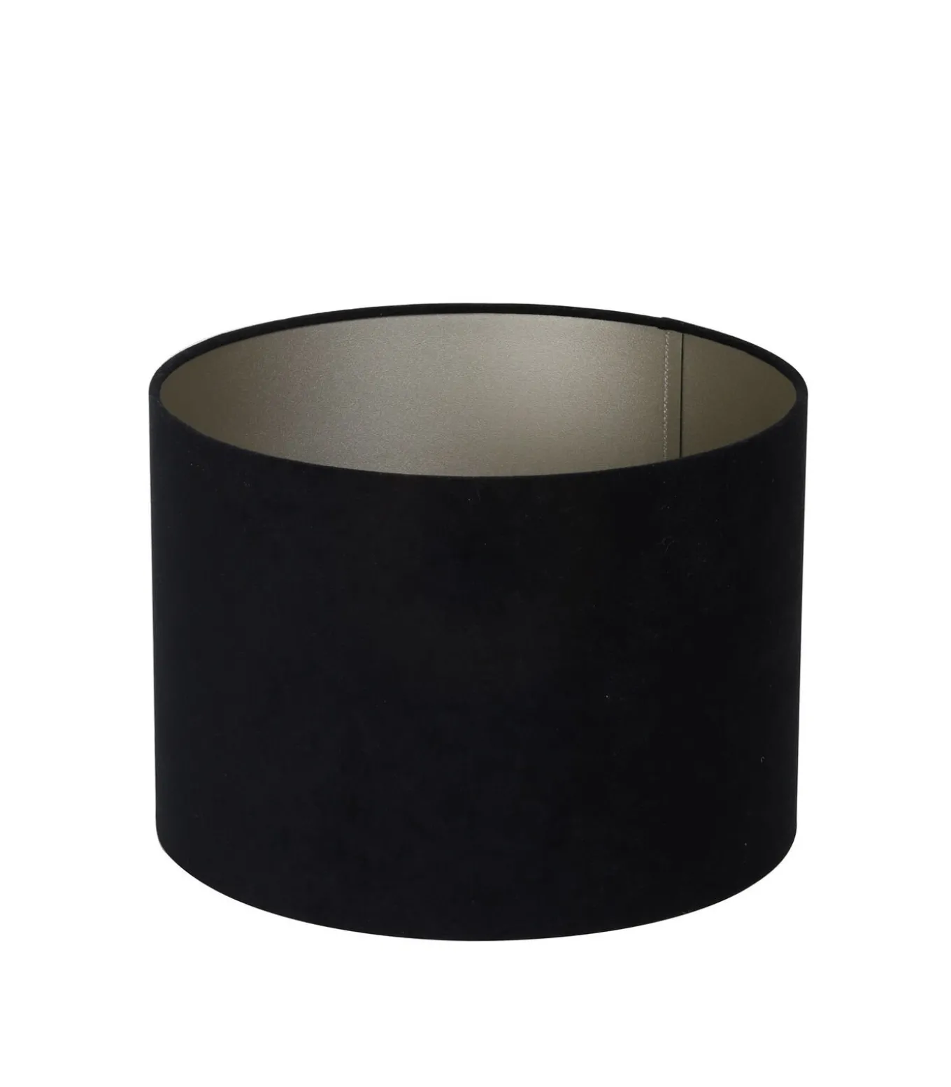 Cilinder Lampenkap Velours - Zwart - Ø30x21cm