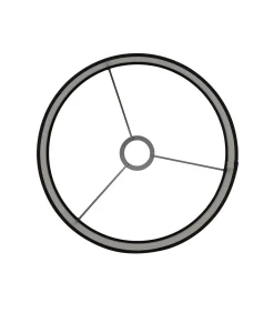 Cilinder Lampenkap Velours - Zwart - Ø40x30cm