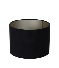 Cilinder lampenkap Velours - Zwart - Ø50x38cm