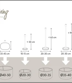 Cilinder Lampenkap Velours - Petrol Blue - Ø40x30cm