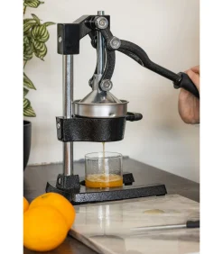 Citruspers - Gietijzer - Hevelmodel - Zwart