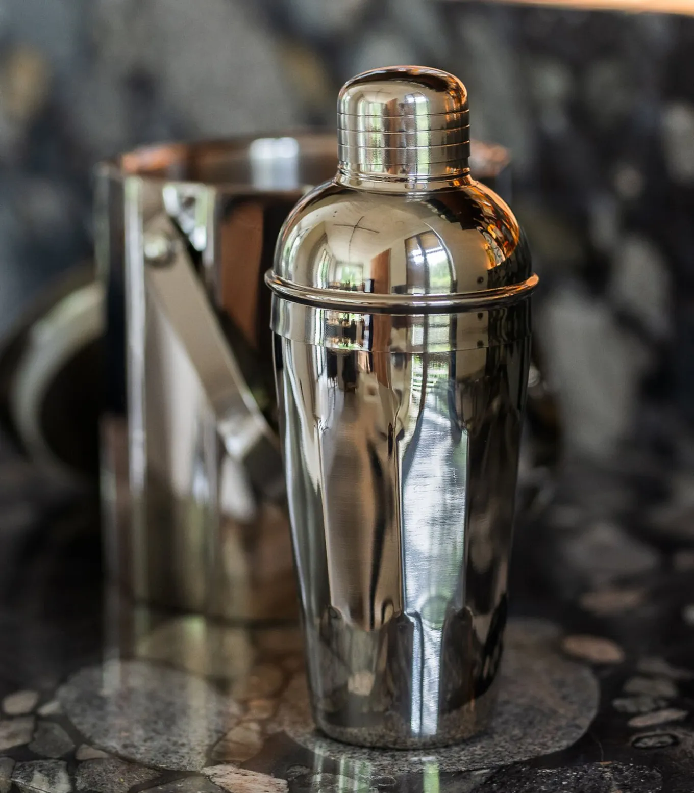 Cocktailshaker 50cl zilver Nox