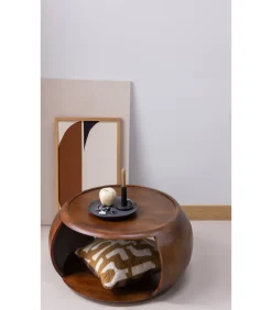 Cole Salontafel - Mango Hout - Bruin - 36x72x72