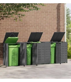 Containerberging 5 containers 345x79x117 cm staal antraciet