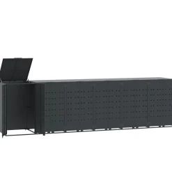 Containerberging 6 containers 414x79x117 cm staal antraciet