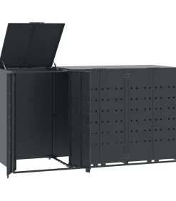 Containerberging 3 containers 207x79x117 cm staal antraciet