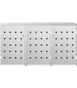 Containerberging driedubbel 240 L roestvrij staal