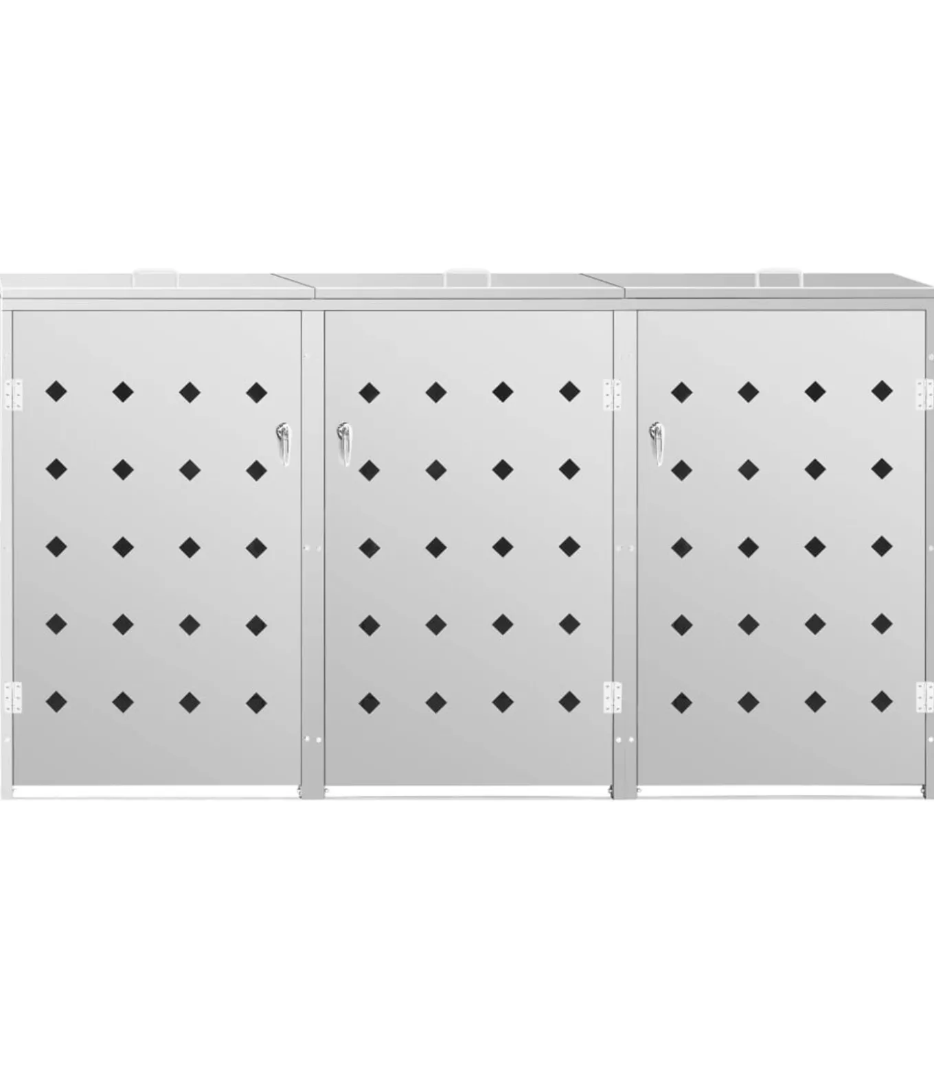 Containerberging driedubbel 240 L roestvrij staal