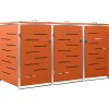 Containerberging driedubbel 207x77,5x112,5 cm roestvrij staal