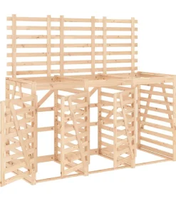 Containerberging drievoudig massief grenenhout