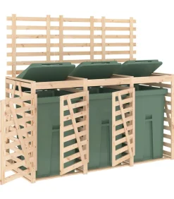 Containerberging drievoudig massief grenenhout