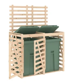 Containerberging dubbel massief grenenhout