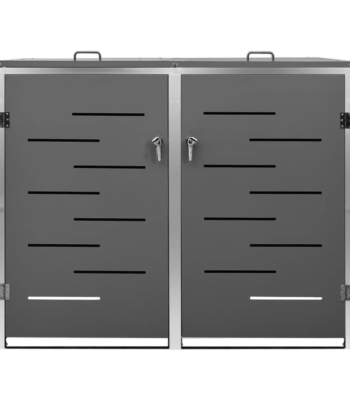 Containerberging dubbel 138x77,5x112,5 cm roestvrij staal