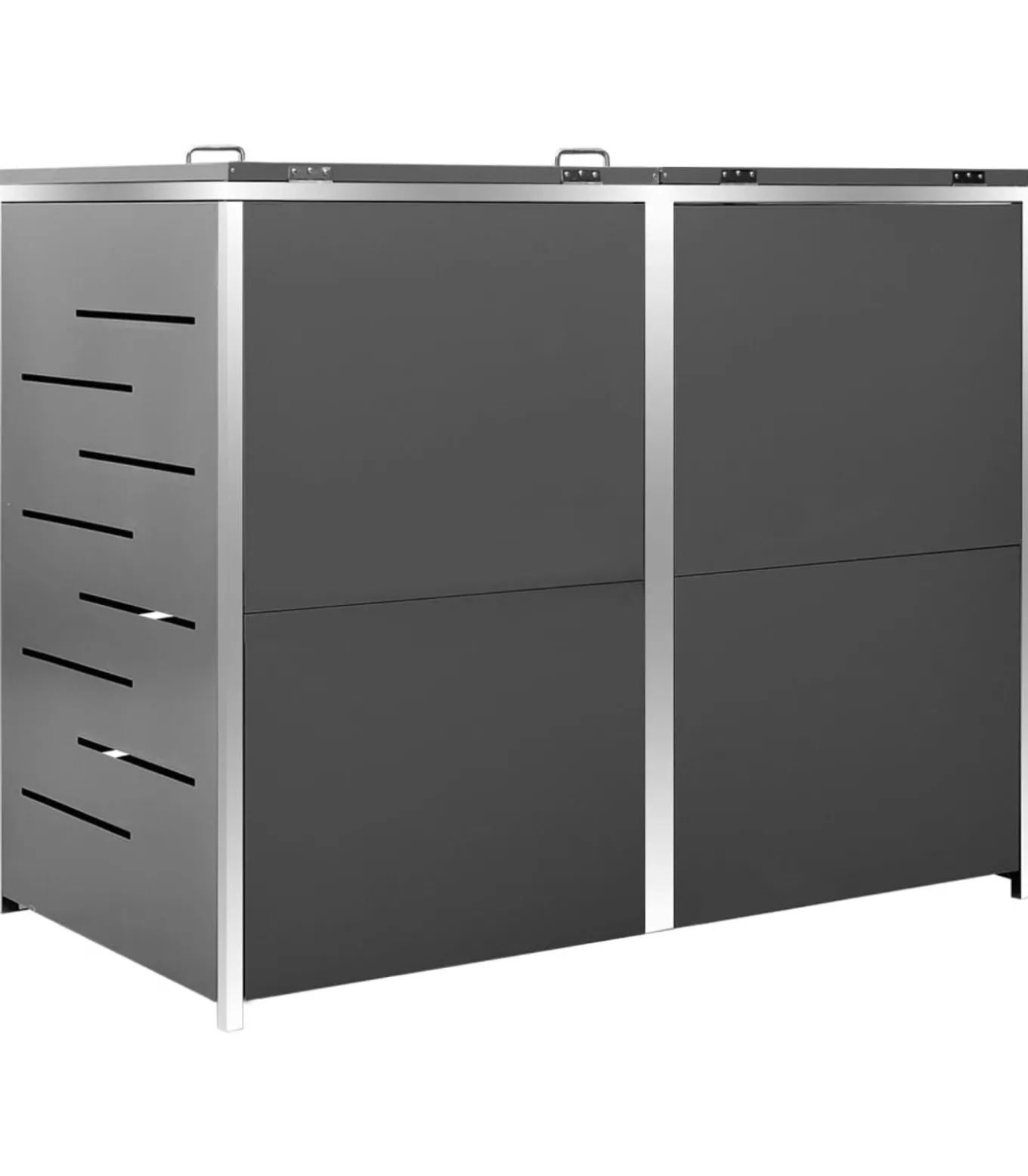 Containerberging dubbel 138x77,5x112,5 cm roestvrij staal
