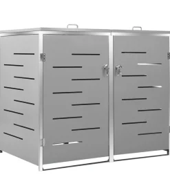 Containerberging dubbel 138x77,5x112,5 cm roestvrij staal