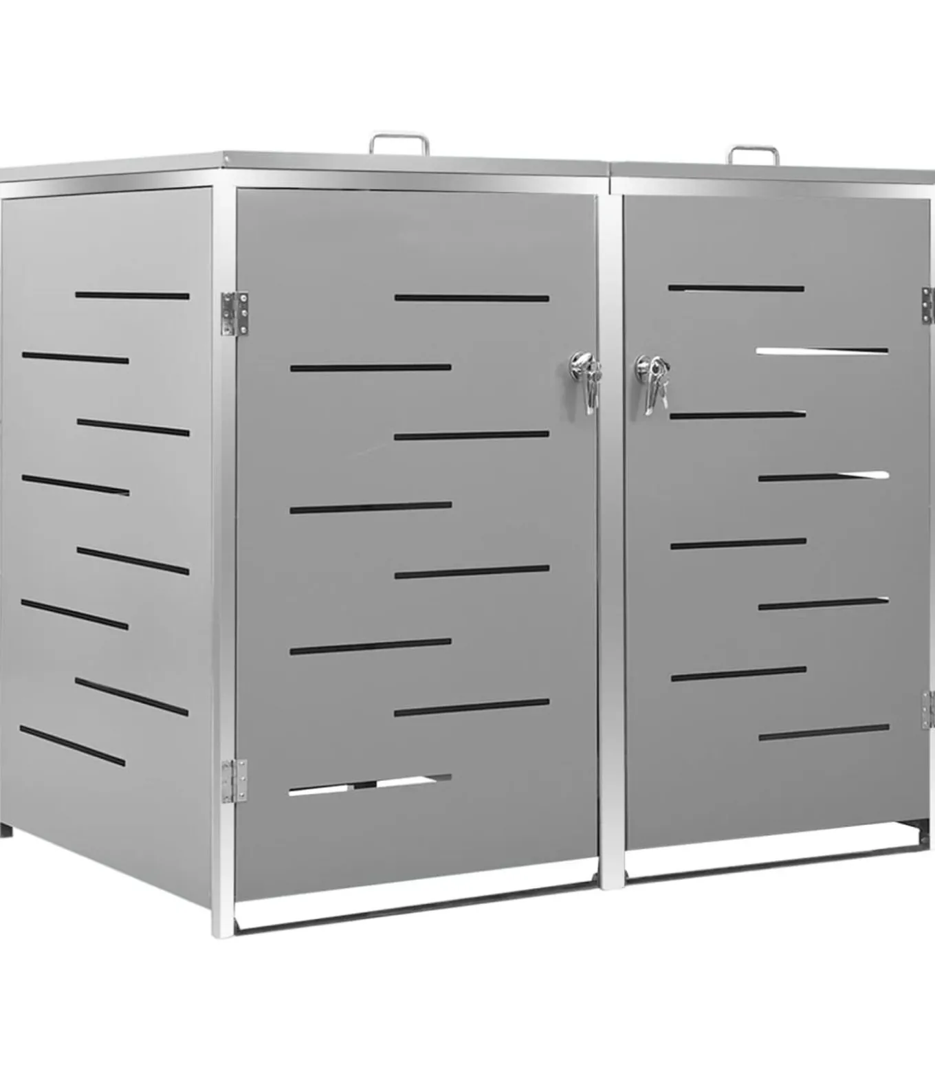 Containerberging dubbel 138x77,5x112,5 cm roestvrij staal