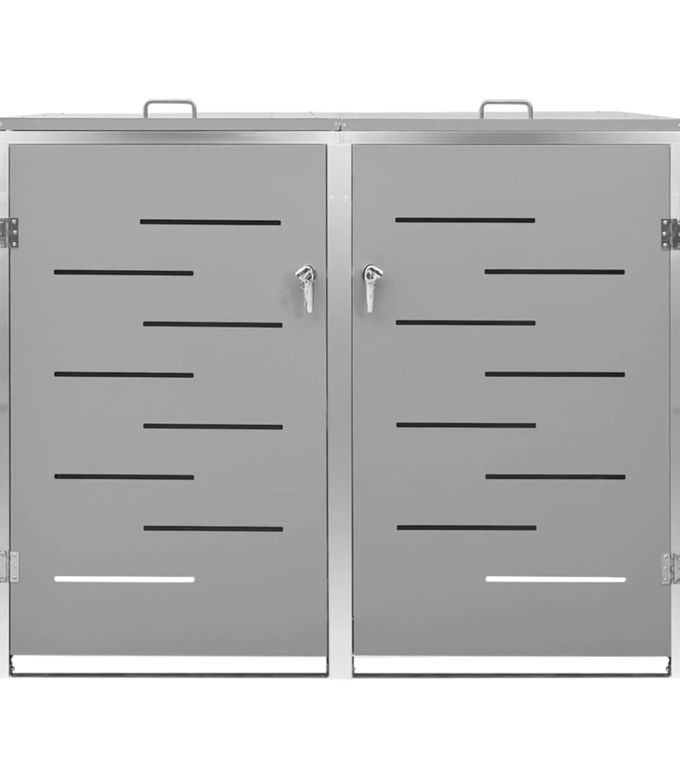 Containerberging dubbel 138x77,5x112,5 cm roestvrij staal