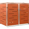 Containerberging dubbel 138x77,5x112,5 cm roestvrij staal
