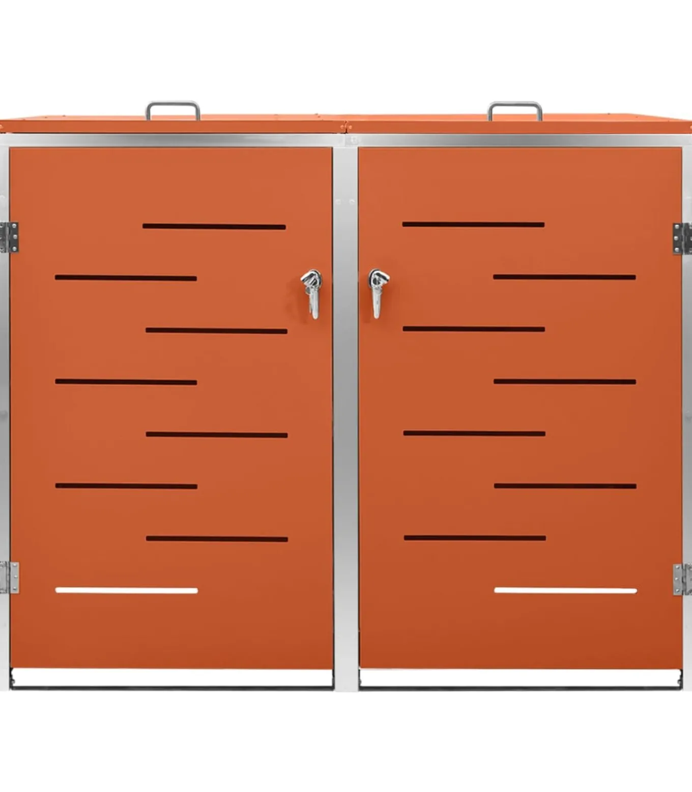 Containerberging dubbel 138x77,5x112,5 cm roestvrij staal