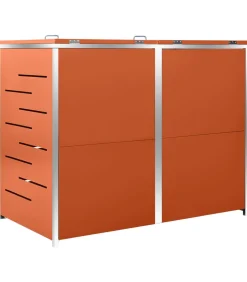 Containerberging dubbel 138x77,5x112,5 cm roestvrij staal