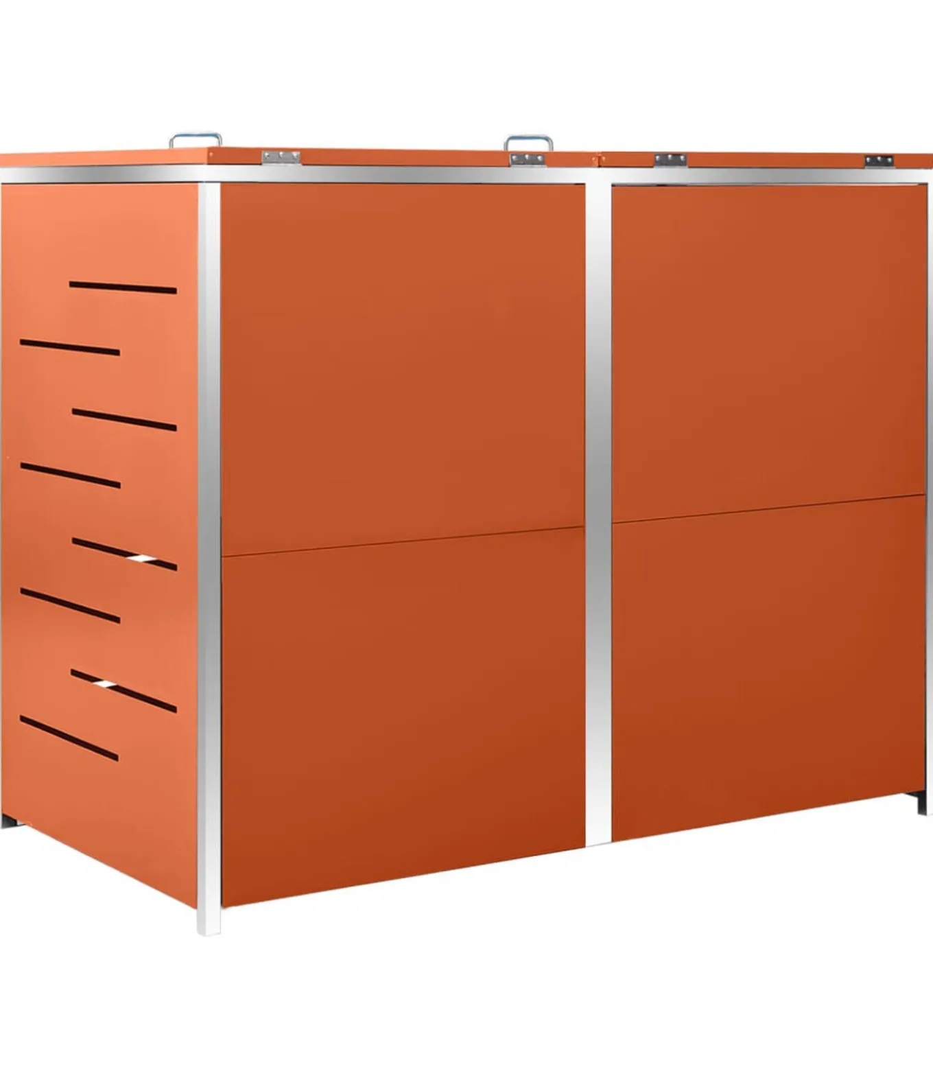 Containerberging dubbel 138x77,5x112,5 cm roestvrij staal