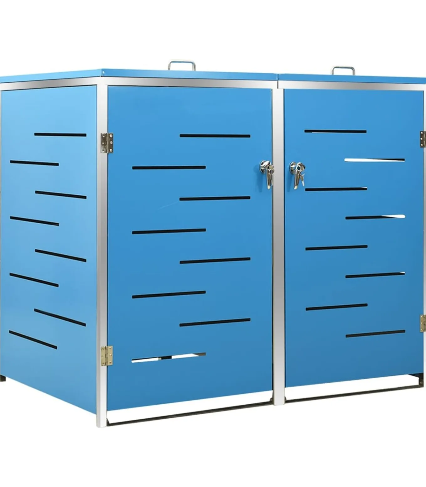 Containerberging dubbel 138x77,5x112,5 cm roestvrij staal