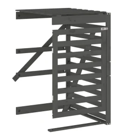 Containerberging verlengstuk massief grenenhout grijs