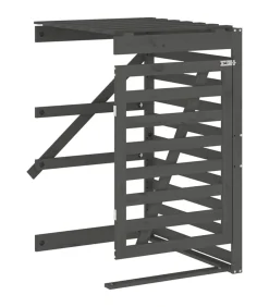 Containerberging verlengstuk massief grenenhout grijs