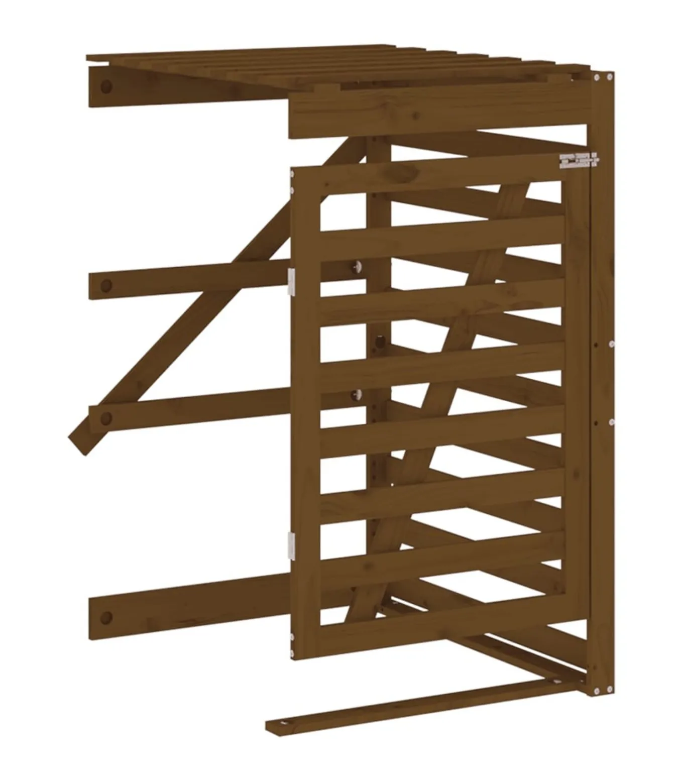 Containerberging verlengstuk massief grenenhout honingbruin