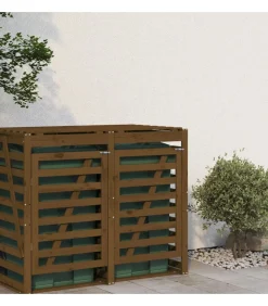 Containerberging verlengstuk massief grenenhout honingbruin