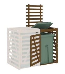 Containerberging verlengstuk massief grenenhout honingbruin