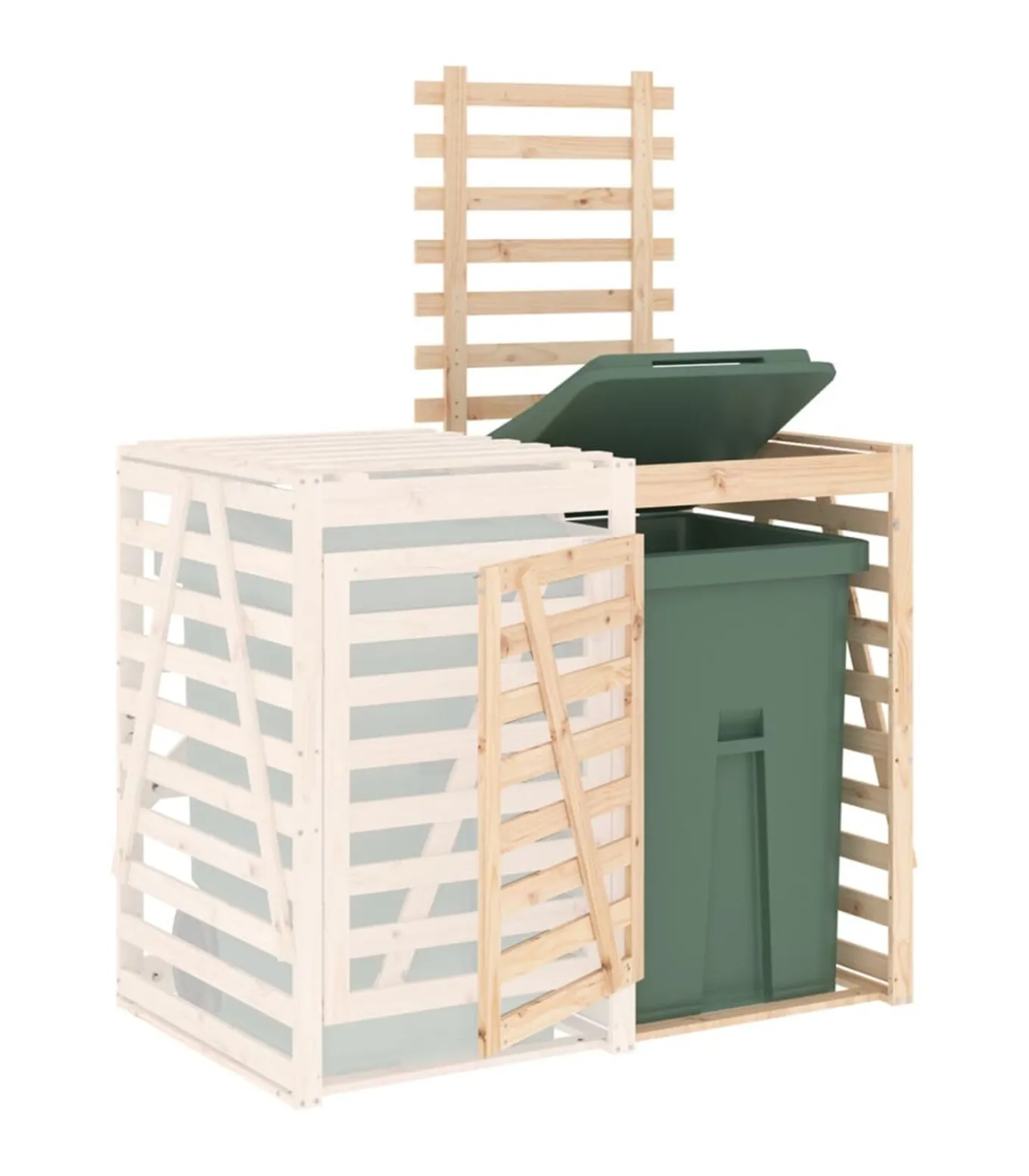 Containerberging verlengstuk massief grenenhout