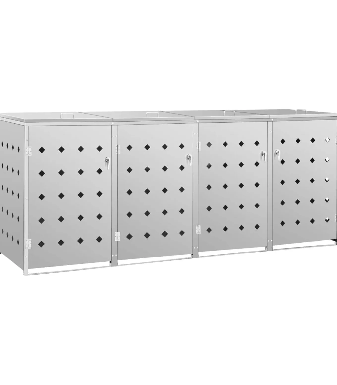 Containerberging vierdubbel 240 L roestvrij staal