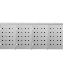 Containerberging vierdubbel 240 L roestvrij staal