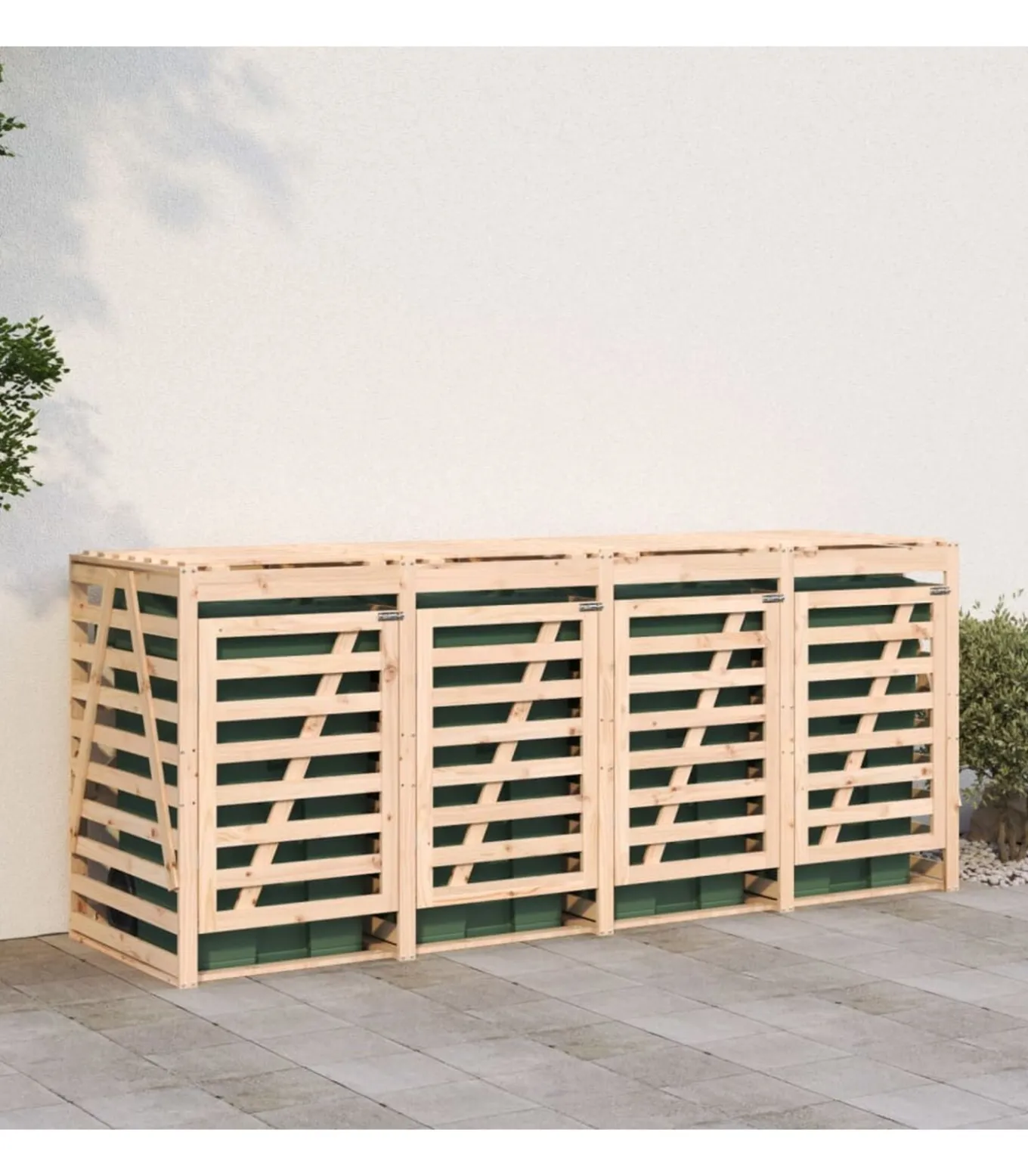 Containerberging viervoudig massief grenenhout