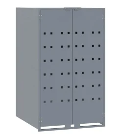 Containerberging voor 5 containers 345x79x117 cm staal grijs