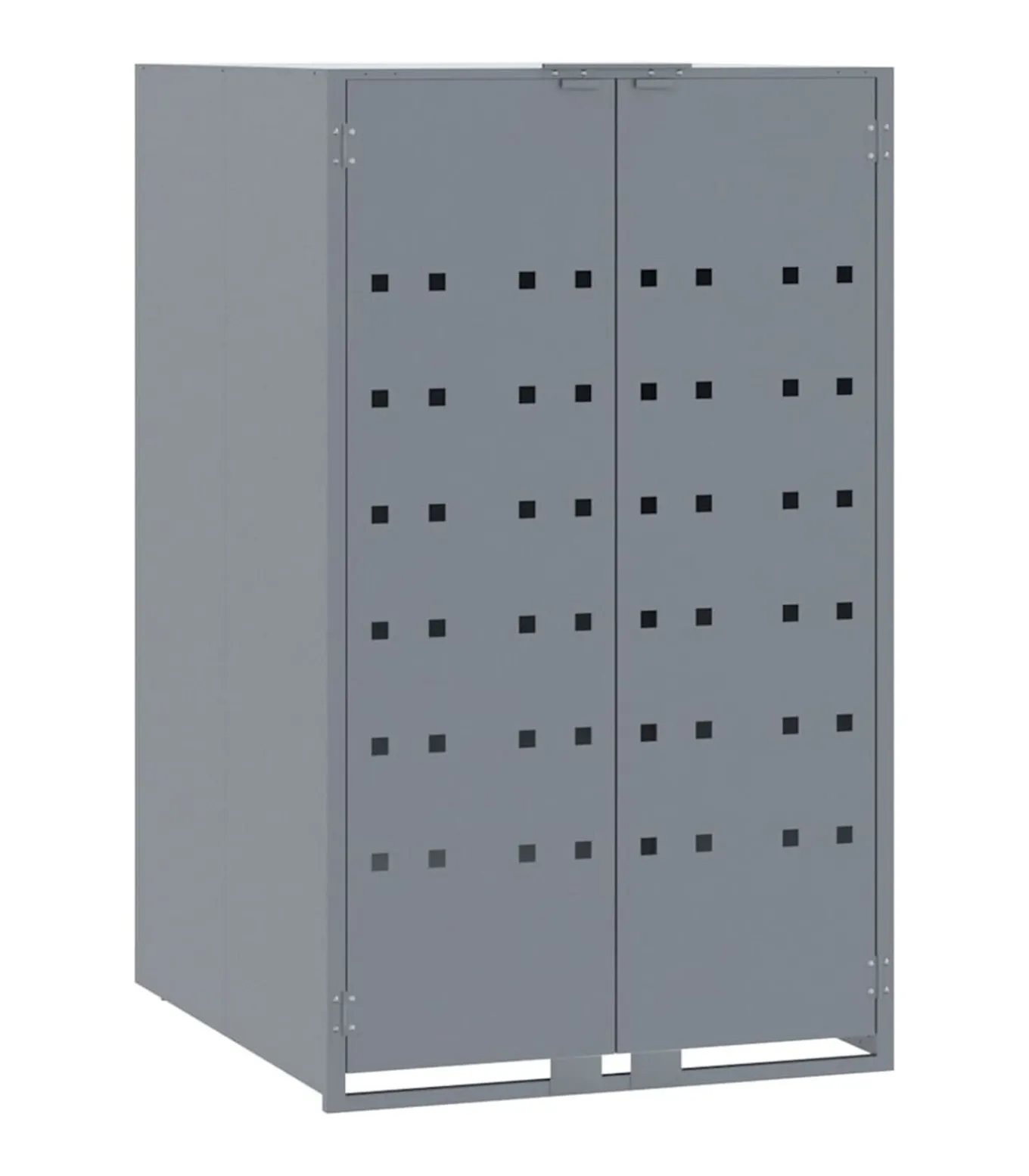 Containerberging voor 3 containers 207x79x117 cm staal grijs