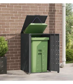 Containerberging voor 1 container 69x79x117 cm staal antraciet