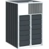 Containerberging voor 1 container 72x81x115 cm staal antraciet